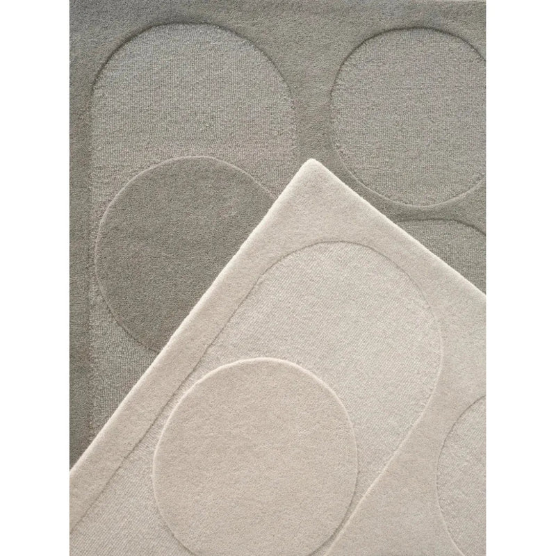 Orb Alliance Grey Wool Area Rug Design - LOOMLAN - Linie Design - Area Rugs