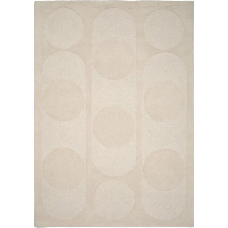 Orb Alliance White Wool Area Rug Design - LOOMLAN - Linie Design - Area Rugs