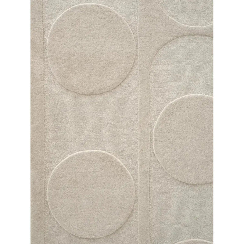 Orb Alliance White Wool Area Rug Design - LOOMLAN - Linie Design - Area Rugs