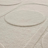 Orb Alliance White Wool Area Rug Design - LOOMLAN - Linie Design - Area Rugs