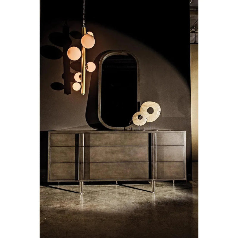 Orellana Metal Chandelier With Brass Finish - LOOMLAN - Noir - Chandeliers