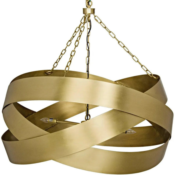 Orion Metal Pendant With Brass Finish - LOOMLAN - Noir - Pendants