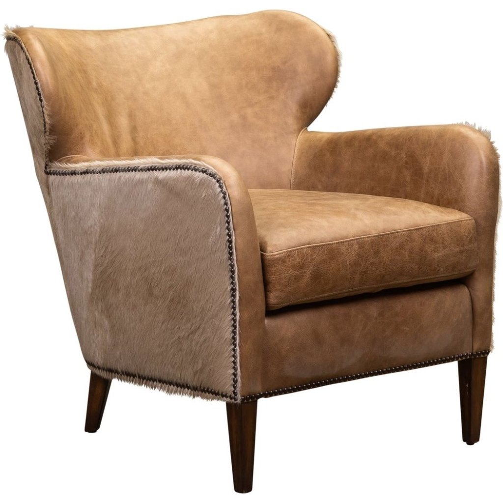 Orleans Leather Stylish Chair - LOOMLAN - Olivia + Quinn - Club Chairs