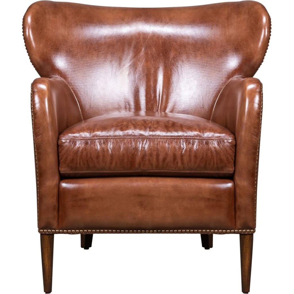 Orleans Leather Stylish Chair - LOOMLAN - Olivia + Quinn - Club Chairs