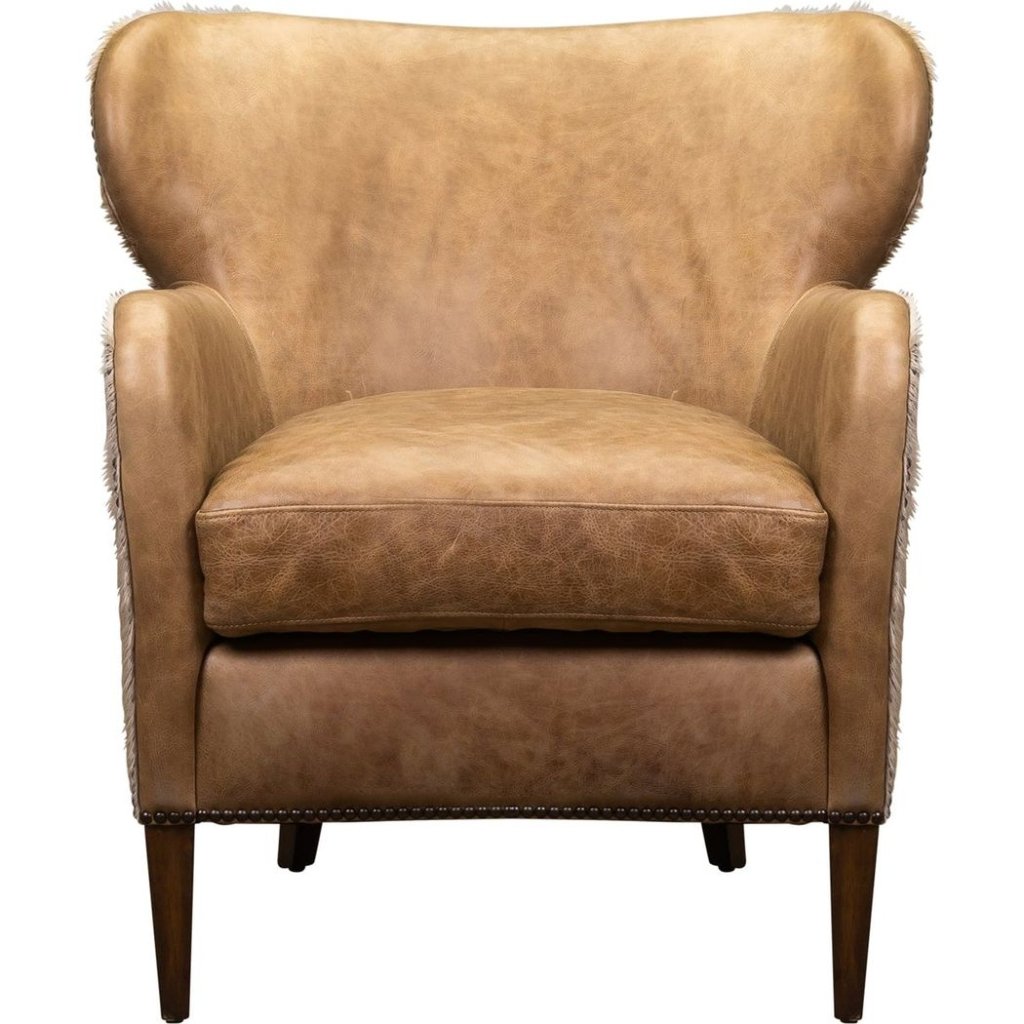 Orleans Leather Stylish Chair - LOOMLAN - Olivia + Quinn - Club Chairs