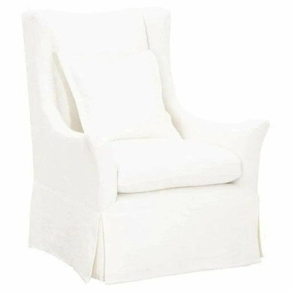 Otto Swivel Club Chair Creme Crepe - LOOMLAN - Essentials For Living - Club Chairs