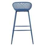 Outdoor Barstool Blue Set Black (Bar Height) - LOOMLAN - Moe's Home - Outdoor Bar Stools