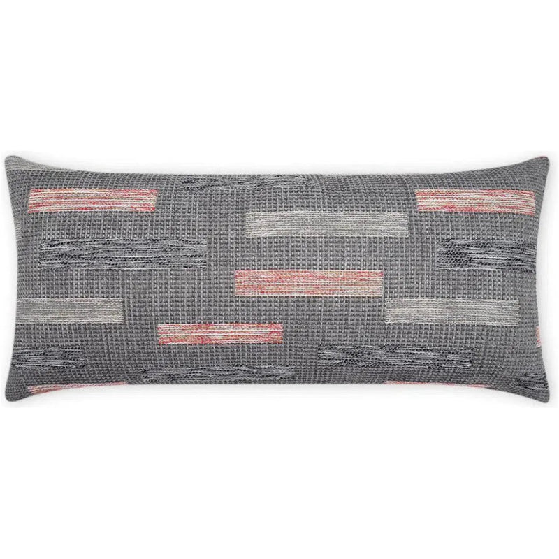 Outdoor Blockweave Lumbar Pillow - Coral - LOOMLAN - D.V. Kap - Outdoor Pillows
