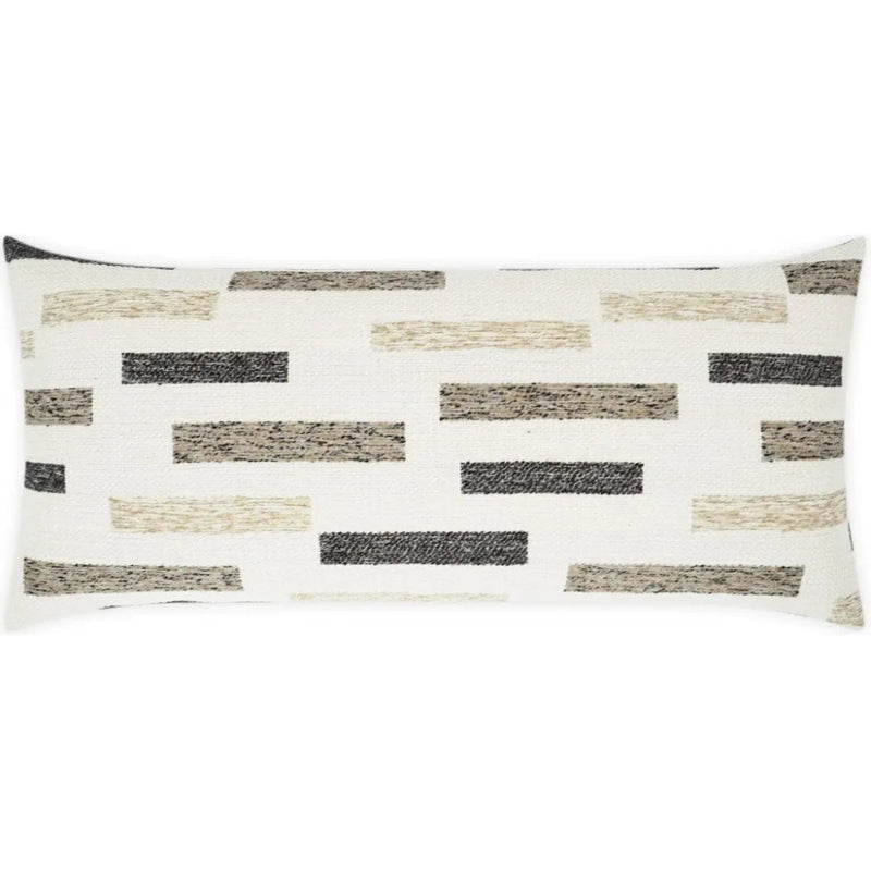 Outdoor Blockweave Lumbar Pillow - Natural - LOOMLAN - D.V. Kap - Outdoor Pillows