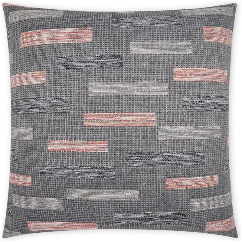 Outdoor Blockweave Pillow - Coral - LOOMLAN - D.V. Kap - Outdoor Pillows