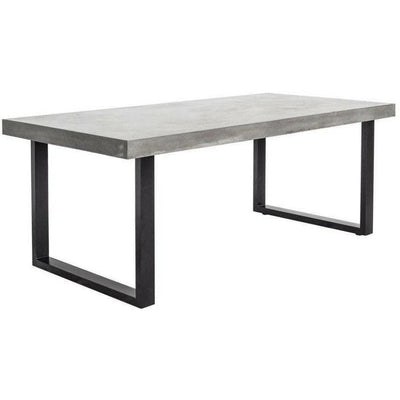 Outdoor Dining Table Large Grey - LOOMLAN - Moe's Home - Outdoor Dining Tables