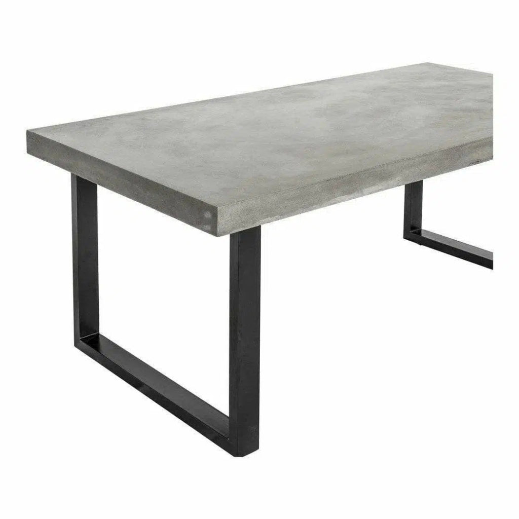 Outdoor Dining Table Large Grey - LOOMLAN - Moe's Home - Outdoor Dining Tables