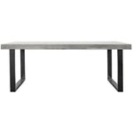 Outdoor Dining Table Large Grey - LOOMLAN - Moe's Home - Outdoor Dining Tables