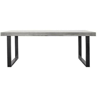 Outdoor Dining Table Large Grey - LOOMLAN - Moe's Home - Outdoor Dining Tables