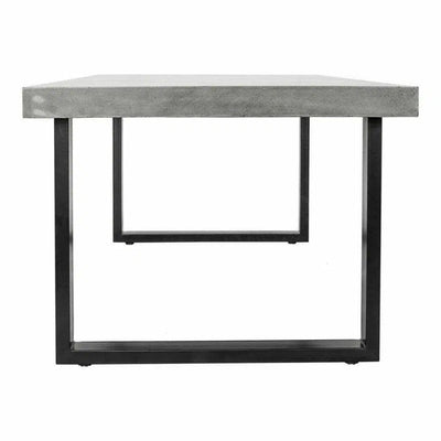 Outdoor Dining Table Large Grey - LOOMLAN - Moe's Home - Outdoor Dining Tables