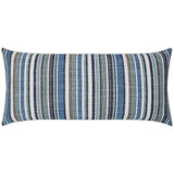 Outdoor Fancy Stripe Lumbar Pillow - Navy - LOOMLAN - D.V. Kap - Outdoor Pillows