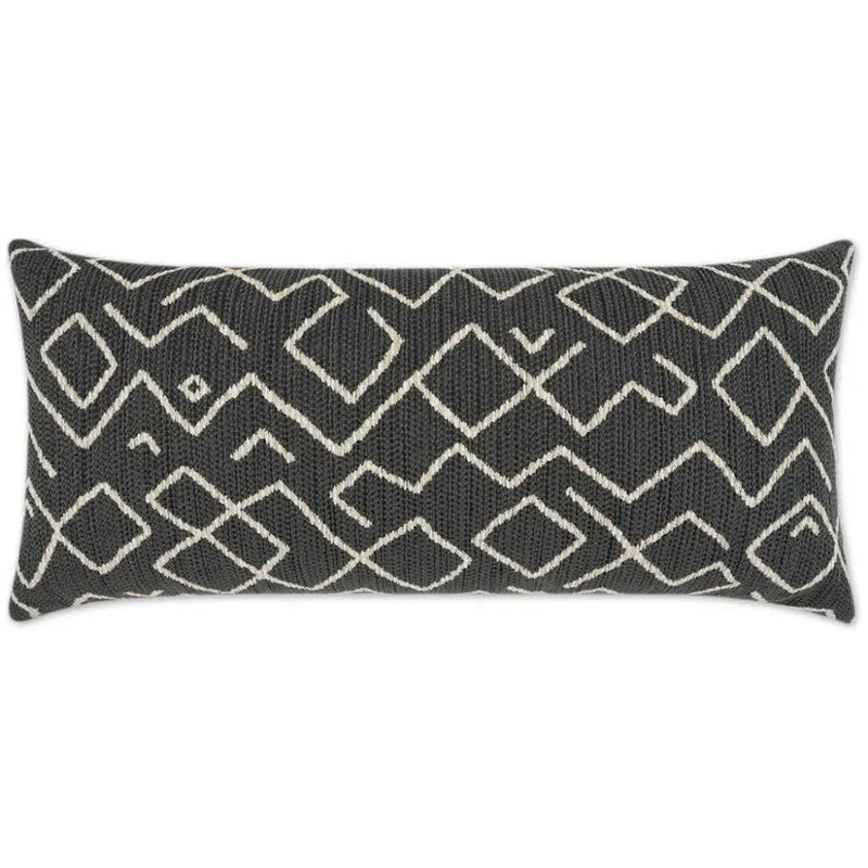 Outdoor Kraken Lumbar Pillow - Charcoal - LOOMLAN - D.V. Kap - Outdoor Pillows