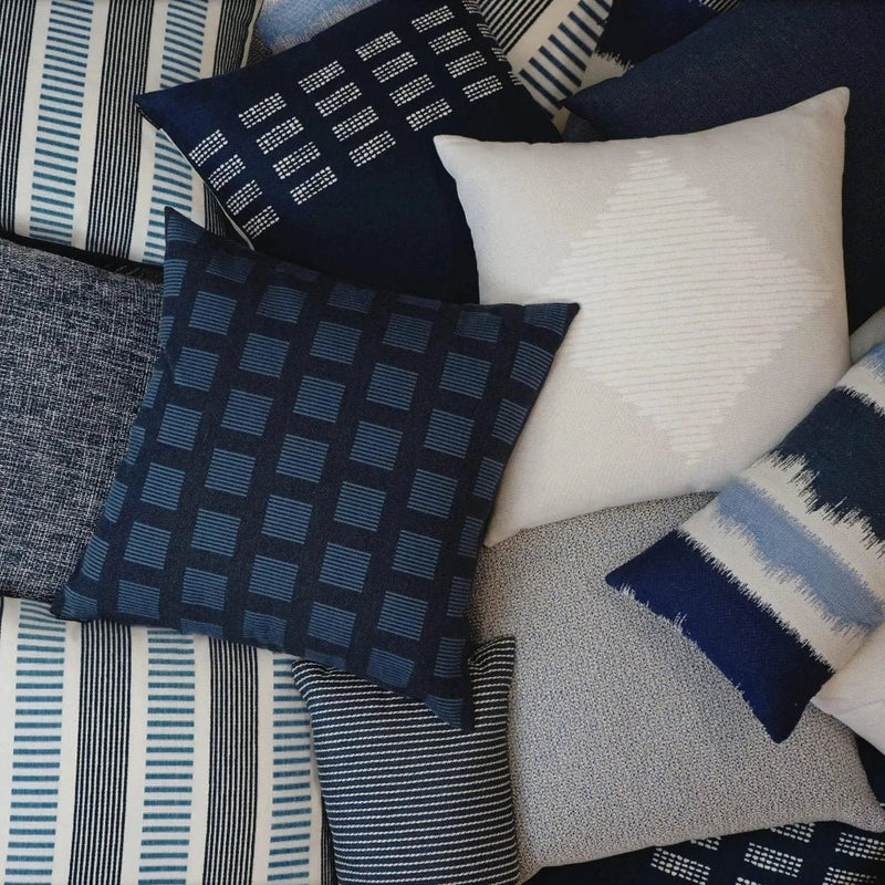 Outdoor Linus Lumbar Pillow - Indigo - LOOMLAN - D.V. Kap - Outdoor Pillows