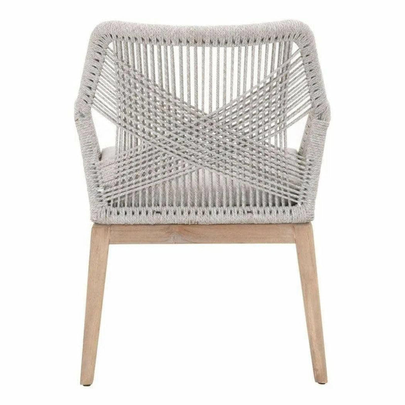 Outdoor Loom Rope Dining Arm Chair 2PC Rope - LOOMLAN - Essentials For Living - Outdoor Dining Chairs