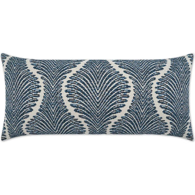 Outdoor Palmyra Lumbar Pillow - Navy - LOOMLAN - D.V. Kap - Outdoor Pillows