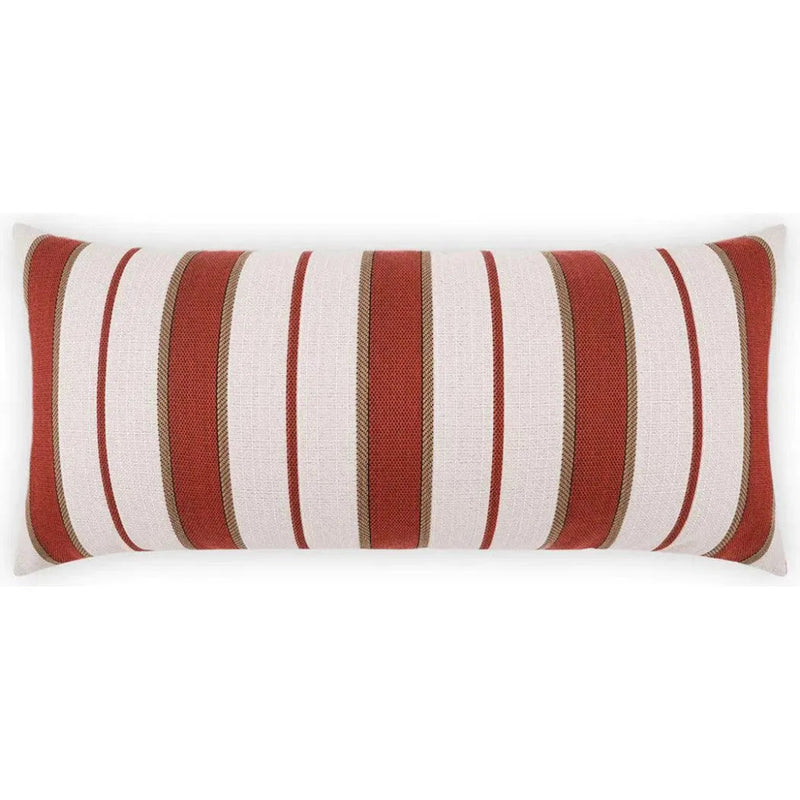 Outdoor Paruani Lumbar Pillow - Red - LOOMLAN - Outdoor Pillows