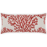 Outdoor Peggy Lumbar Pillow - Red - LOOMLAN - Outdoor Pillows
