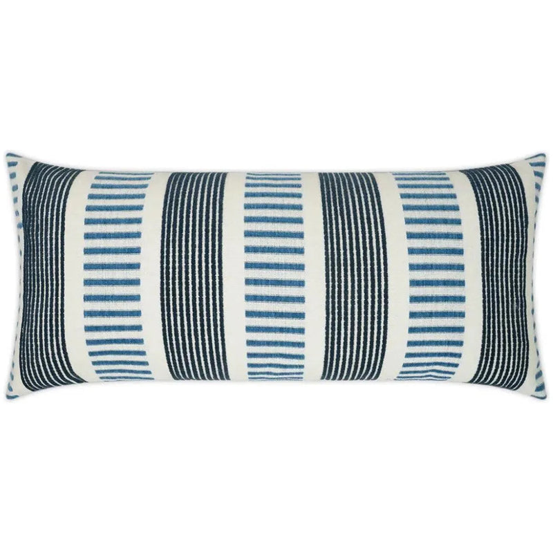 Outdoor Sideline Lumbar Pillow - Indigo - LOOMLAN - D.V. Kap - Outdoor Pillows