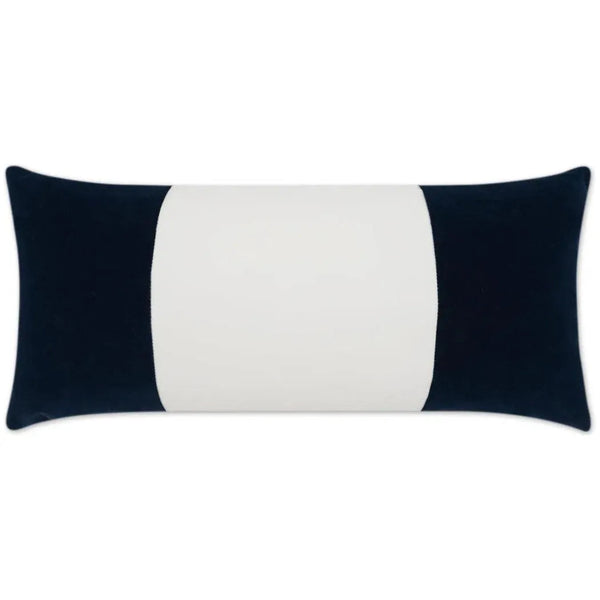 Outdoor Sundance Band Lumbar Pillow - Navy - LOOMLAN - D.V. Kap - Outdoor Pillows