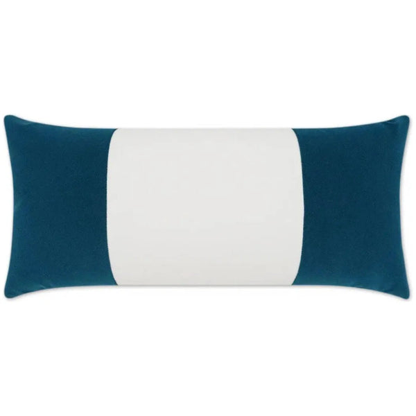 Outdoor Sundance Band Lumbar Pillow - Peacock - LOOMLAN - D.V. Kap - Outdoor Pillows