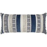 Outdoor Teton Lumbar Pillow - Indigo - LOOMLAN - D.V. Kap - Outdoor Pillows