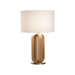 Ovalay Natural Cork Table Lamp - LOOMLAN - Wildwood - Table Lamps