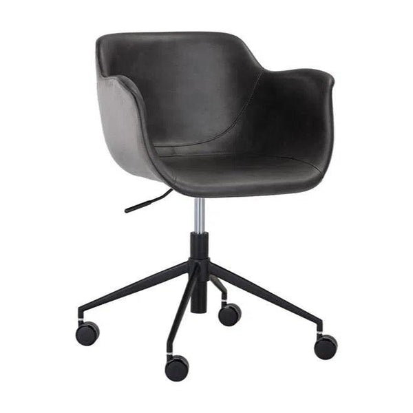 Owen Office Chair - Grey With Ergonomic - LOOMLAN - SUNPAN - Office Chairs