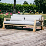 Pacifica Teak Outdoor Couch - LOOMLAN - Artesia - Outdoor Sofas & Loveseats