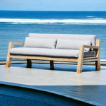 Pacifica Teak Outdoor Couch - LOOMLAN - Artesia - Outdoor Sofas & Loveseats