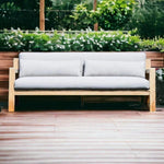 Pacifica Teak Outdoor Couch - LOOMLAN - Artesia - Outdoor Sofas & Loveseats