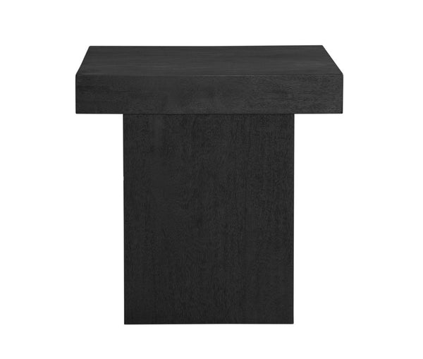 Padula Matte Black Square End Table - LOOMLAN - Bassett Mirror - Side Tables