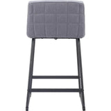 Pago Counter Stool (Set of 2) Gray - LOOMLAN - Zuo Modern - Counter Stools