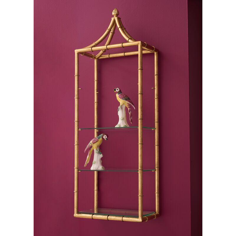 Pagoda Iron Framed Wall Shelf - LOOMLAN - Chelsea House - Wall Shelves & Ledgers