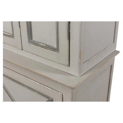 Painted Directoire Style Cupboard - LOOMLAN - Sarreid - Sideboards