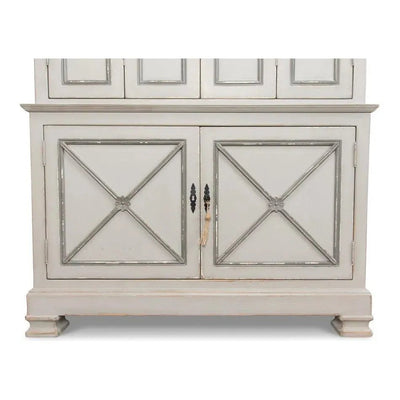 Painted Directoire Style Cupboard - LOOMLAN - Sarreid - Sideboards