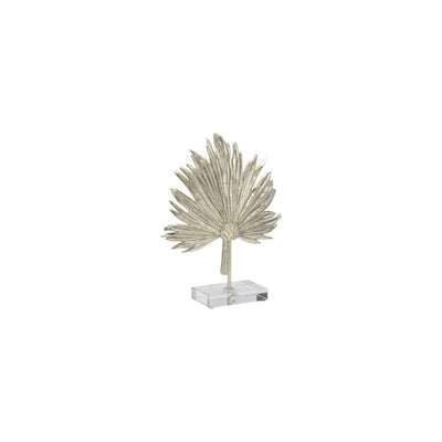 Palm Leaf Design Sculpture - LOOMLAN - Chelsea House - Statues & Sculptures