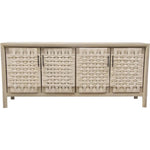 Palm Solid Wood 4 - Door Sideboard in Natural - LOOMLAN - Diamond Sofa - Sideboards