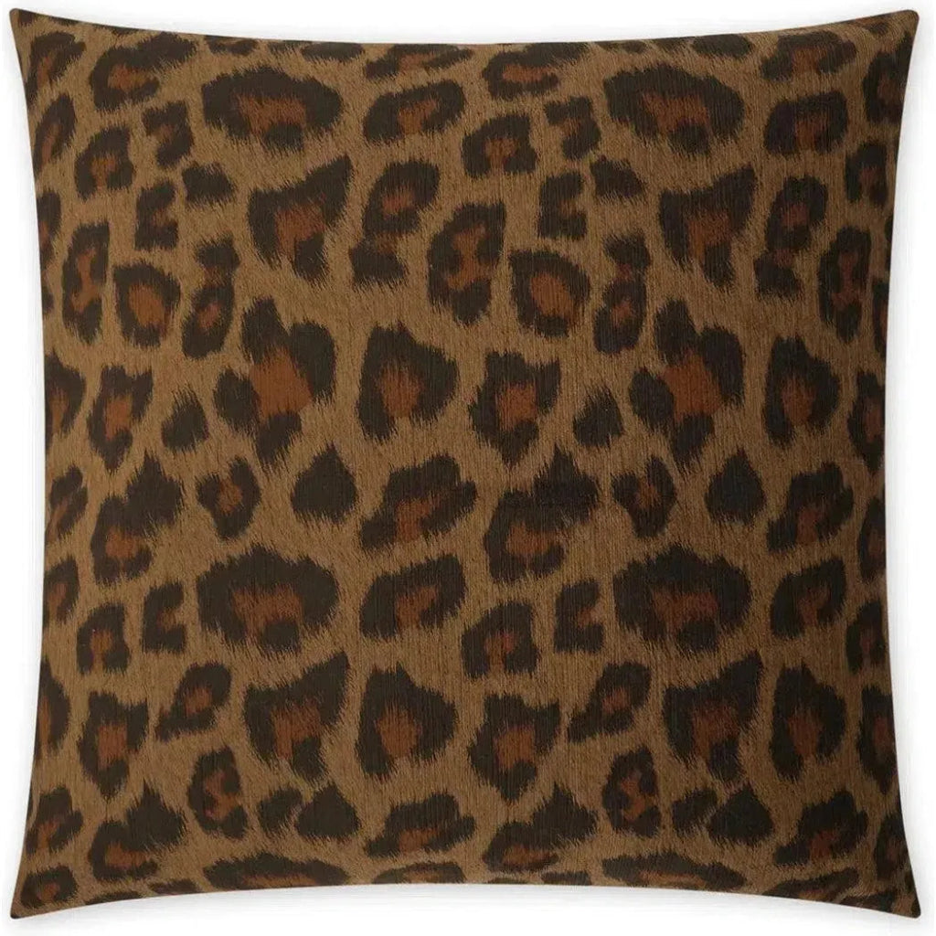 Panthera Toffee Animal Brown Large Throw Pillow Insert - LOOMLAN - D.V. Kap - Throw Pillows