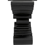 Paradox Console, Black Steel with Glass Top - LOOMLAN - Noir - Console Tables