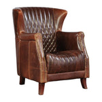 Paris Flea Market Leather Comfort Armchair - LOOMLAN - Furniture Classics - Club Chairs