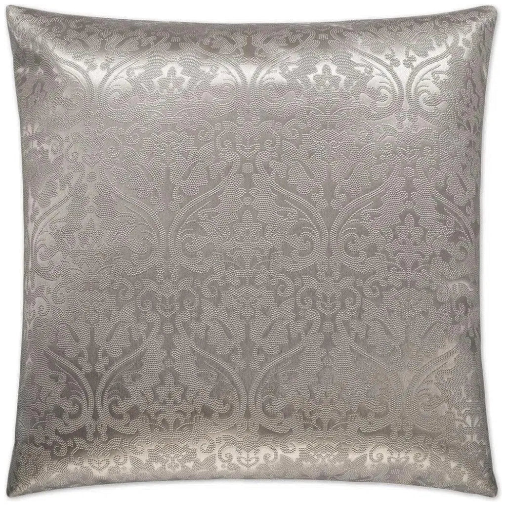 Parisian Silver Throw Pillow With Insert - LOOMLAN - Throw Pillows