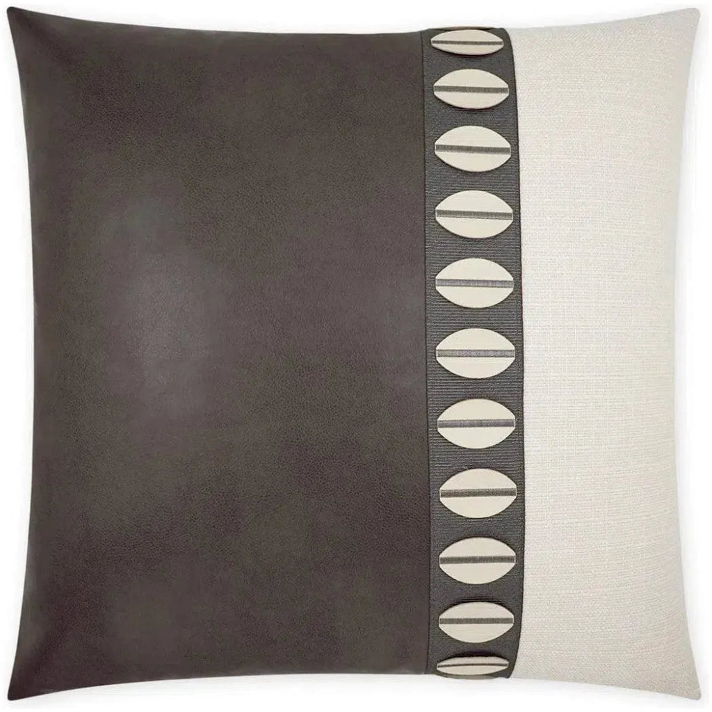 Paros Band Grey Large Throw Pillow Insert - LOOMLAN - D.V. Kap - Throw Pillows