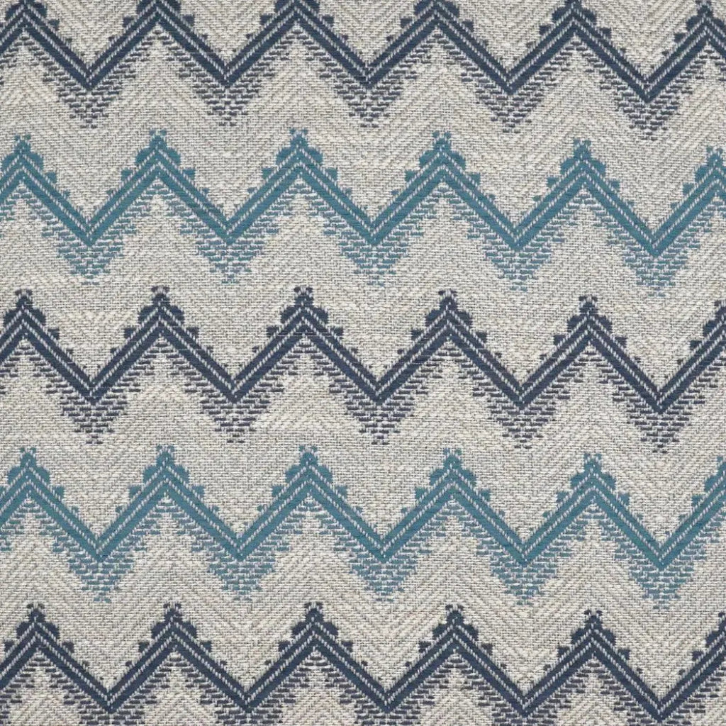 Parquet Blue Chevron Blue Large Throw Pillow Insert - LOOMLAN - D.V. Kap - Throw Pillows