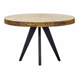 Parquet Round Dining Table for 4 or 6 - LOOMLAN - Moe's Home - Dining Tables