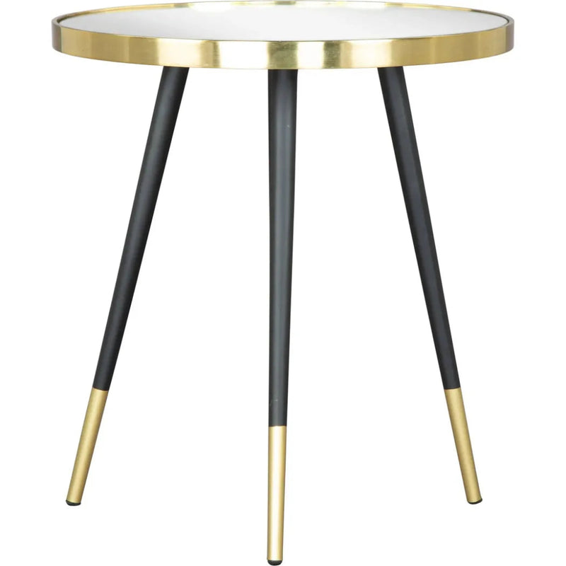 Particle Side Table Black & Gold - LOOMLAN - Zuo Modern - Side Tables